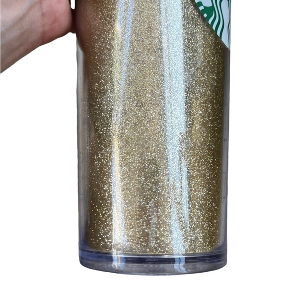 Starbucks Gold Glitter 24 oz Cold Cup Tumbler - Picture 3 of 8